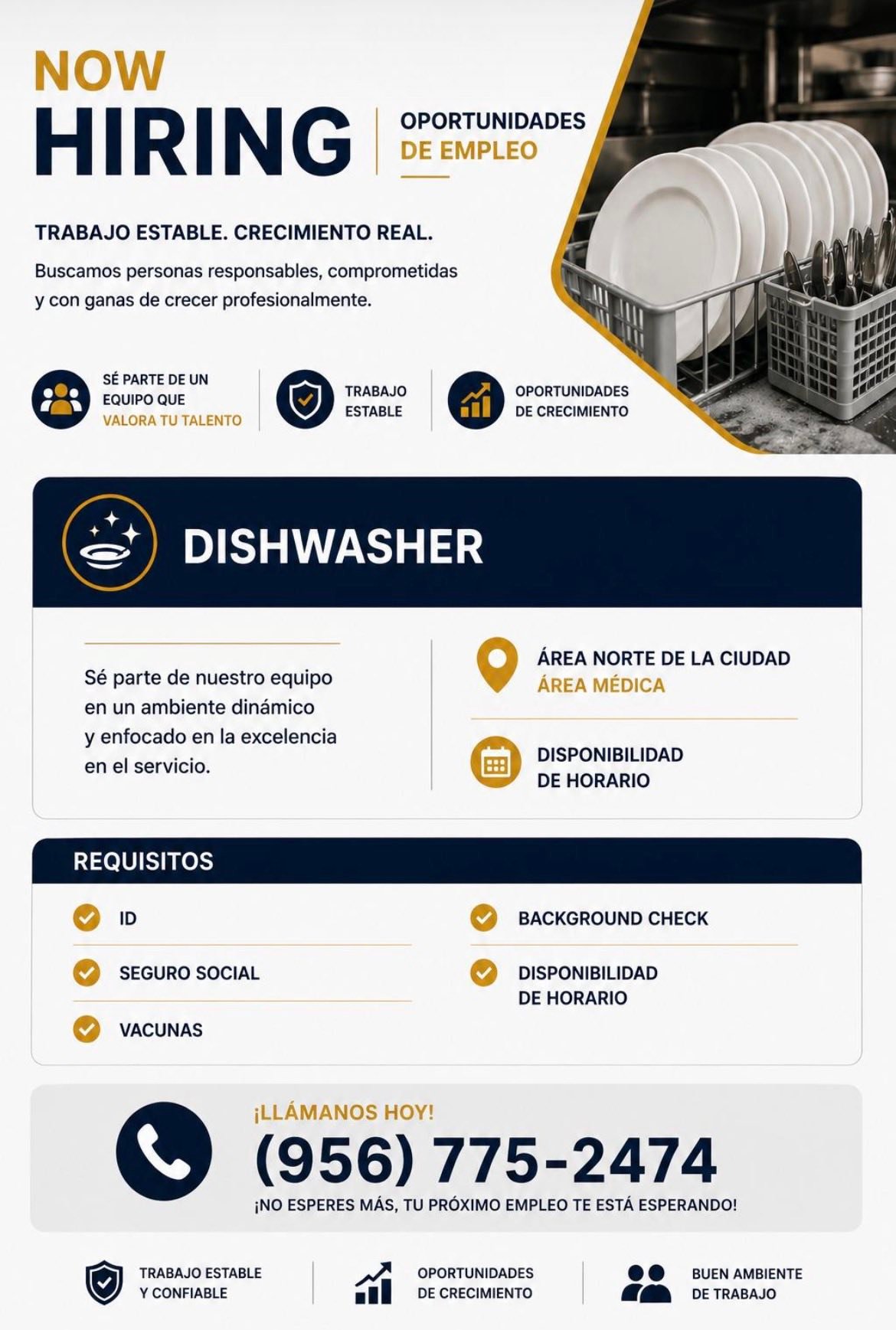 Dishwasher - Medical Environment - Mac Personnel & Staffing